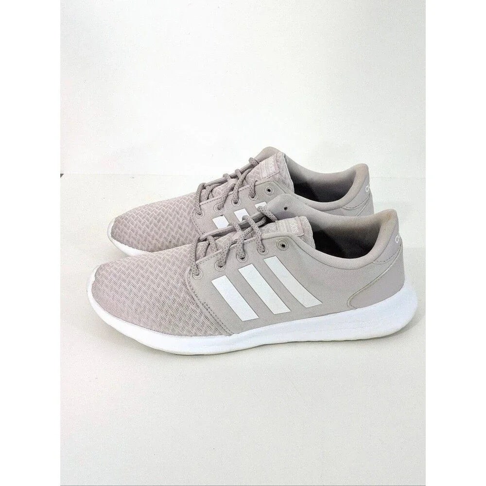Adidas QT Racer Sneakers - Dusty Rose Pink / White - Size 10 Womens